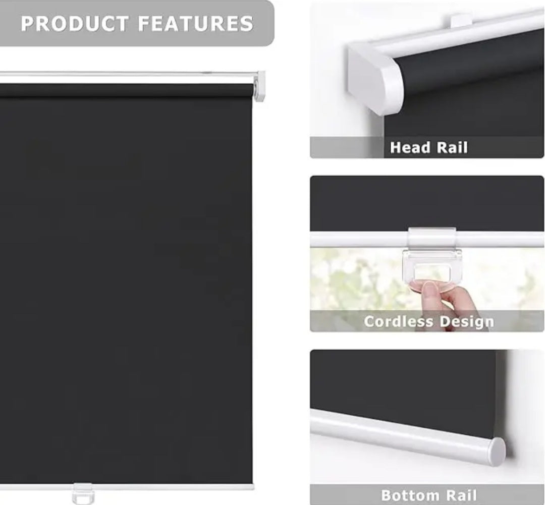 Rolling Blinds For Windows | No Drilling Needed