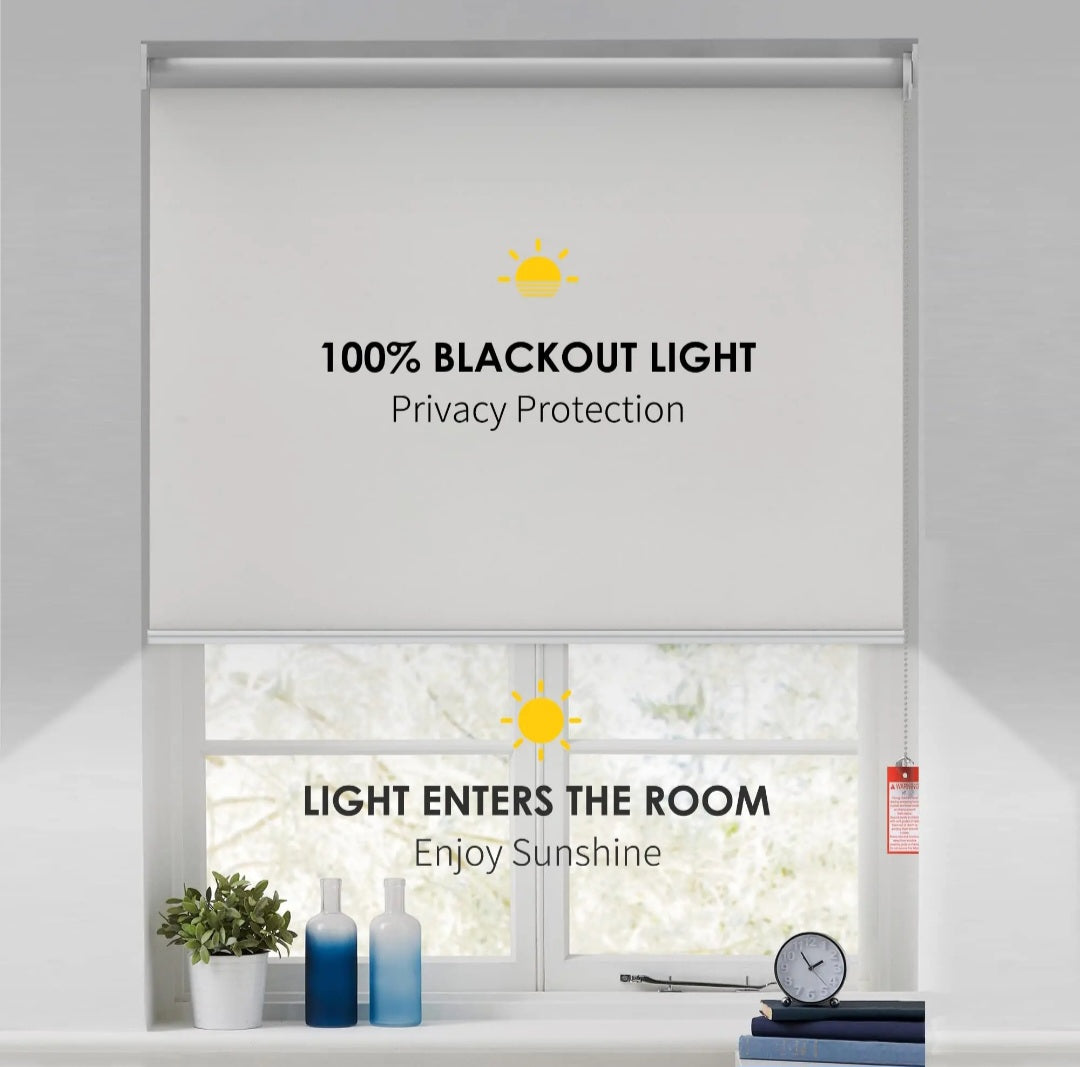 Rolling Blinds For Windows | No Drilling Needed